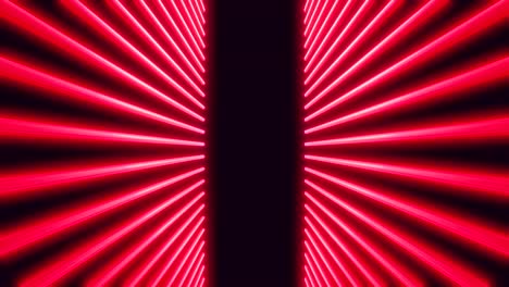 bright glow neon light laser lines on black color. colorful abstract fluorescent geometric background. loopable futuristic 3d render. modern fashion animation for design broadcast, show, club.