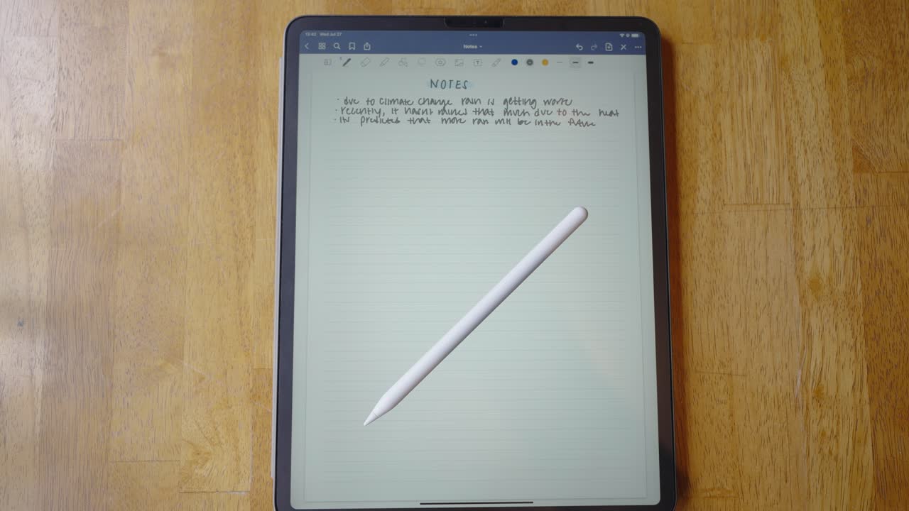애플 펜슬로 아이패드에 메모하기