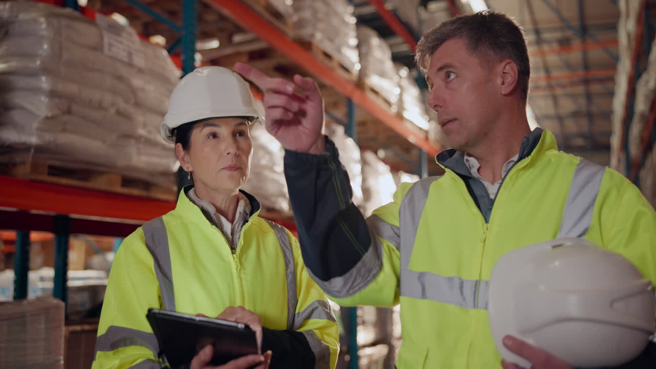 Warehouse inspection with safety measures