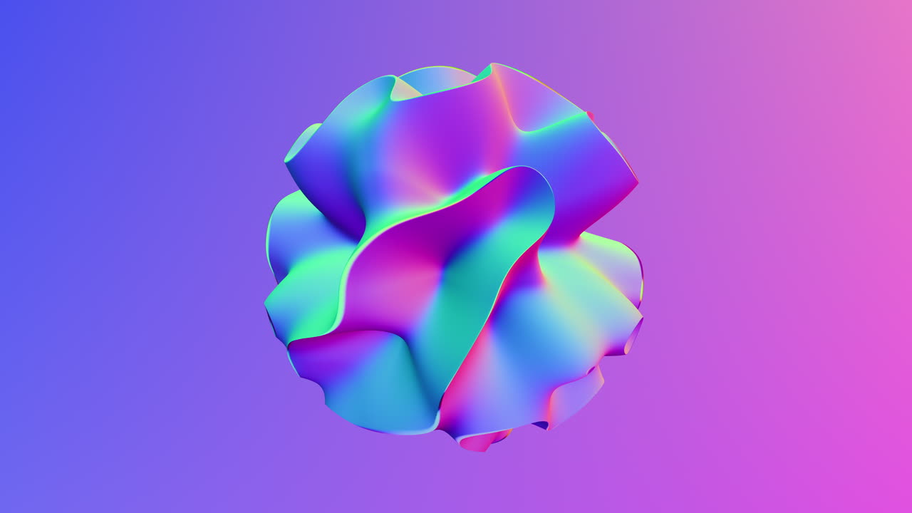 그라데이션에 무지개 신비로운 기하학적 형태