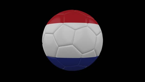 pelota de fútbol con bandera de paraguay, bucle alfa