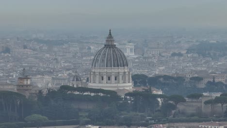 san peter's basilica from far with mavic 3 zoom