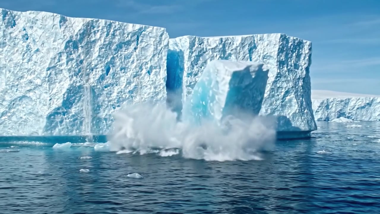 Atemberaubende Gletscherdynamik: Eiskalben und Formationen in einer unberührten arktischen Umgebung, festgehalten in zwei Bildern, die die Naturwunder unseres Planeten zeigen.