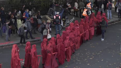 protesta de la rebelión de la extinción