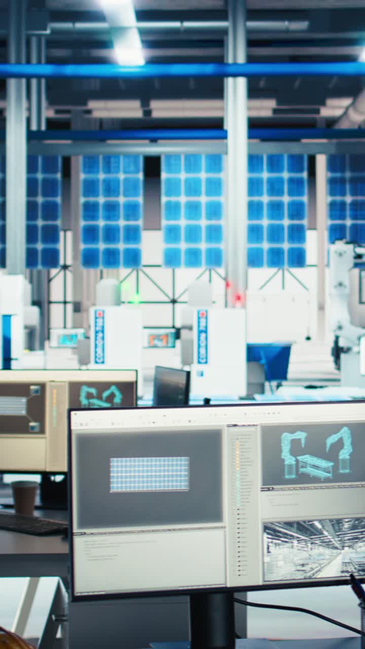 Vertical Video Thief In Photovoltaics Factory Extracts Company Files Using Usb Stick