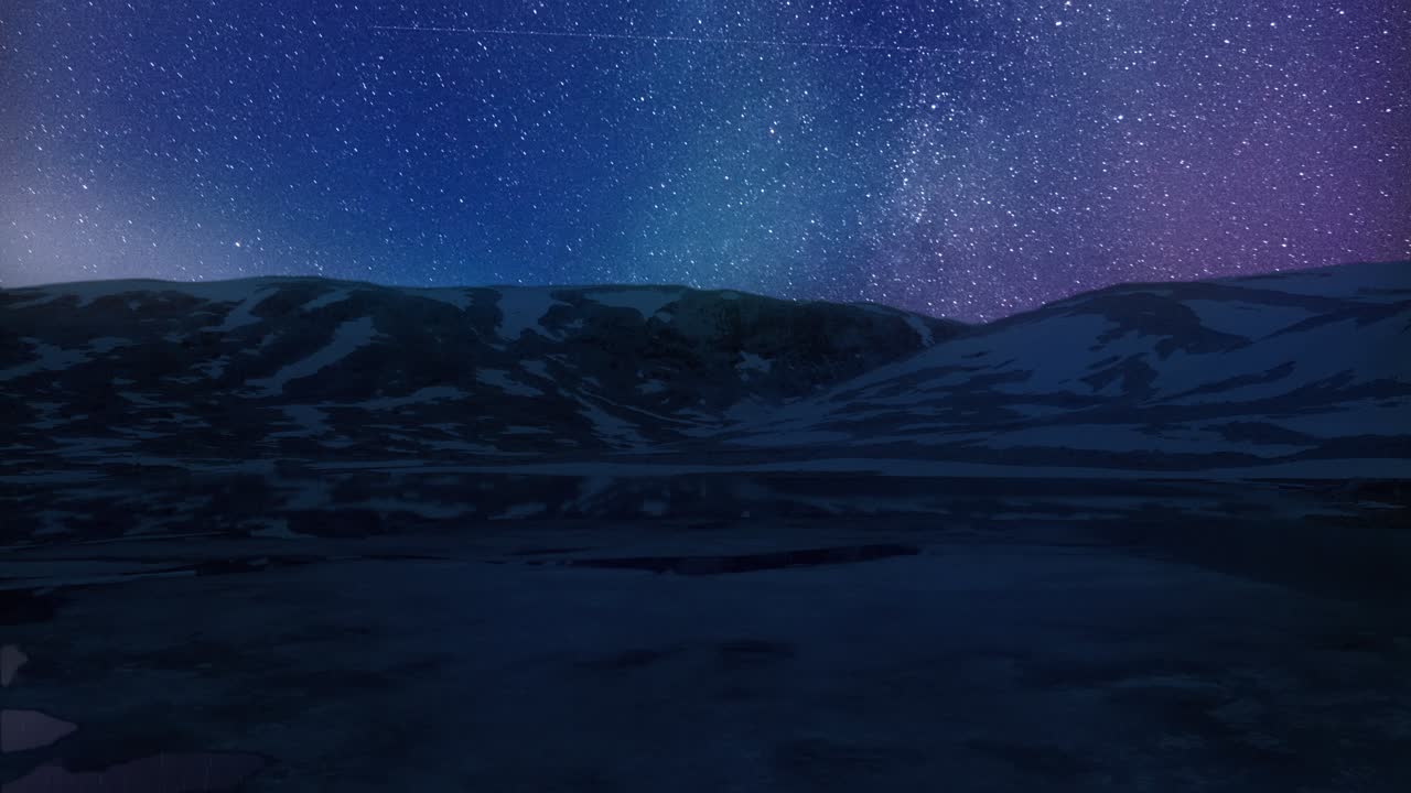 Pemandangan langit malam yang megah