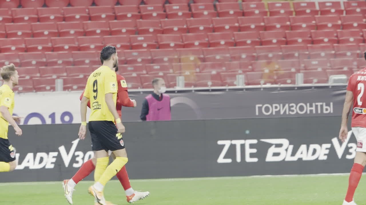 경기장 에서 축구 경기