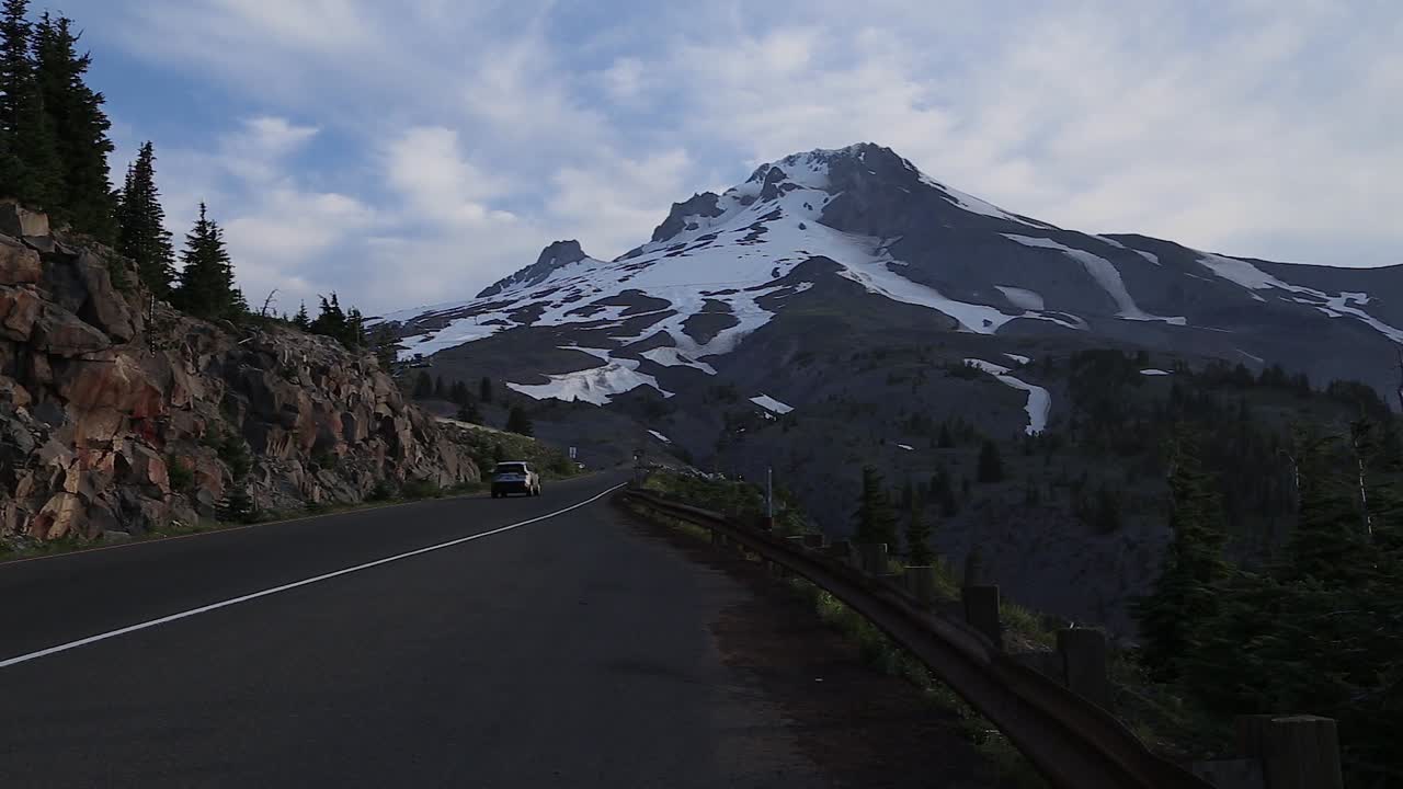 산 화산 아침 자연 야생