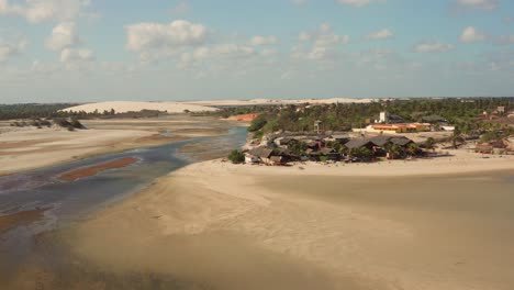 the small town in the dunes, tatajuba, brazil