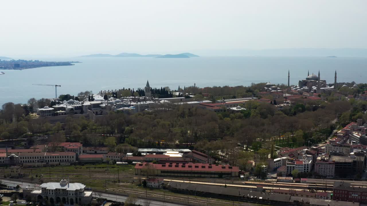 ciudad de estambul topkapı palacio cuarentena vista aérea
