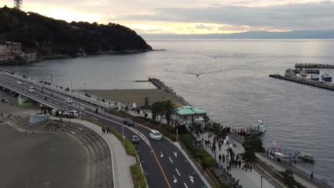 vista aérea del horizonte en kamakura