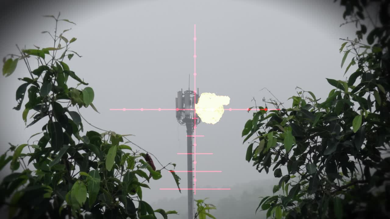 휴대전화 타워에서 저격수 총격