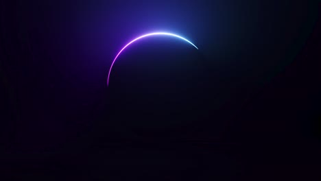 neon circle abstract background