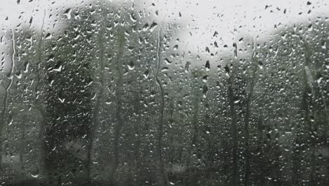 rain on window