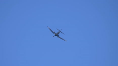 vought f4u corsair historic warbird in flight, front view sky backdrop