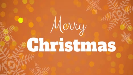 Animation-of-merry-christmas-text-on-orange-background
