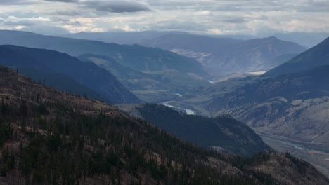 Taking in the Beauty of Ashcroft, British Columbia&#039;s Surroundings: Pristine Forests and Semi-Arid Desert under Overcast Skies