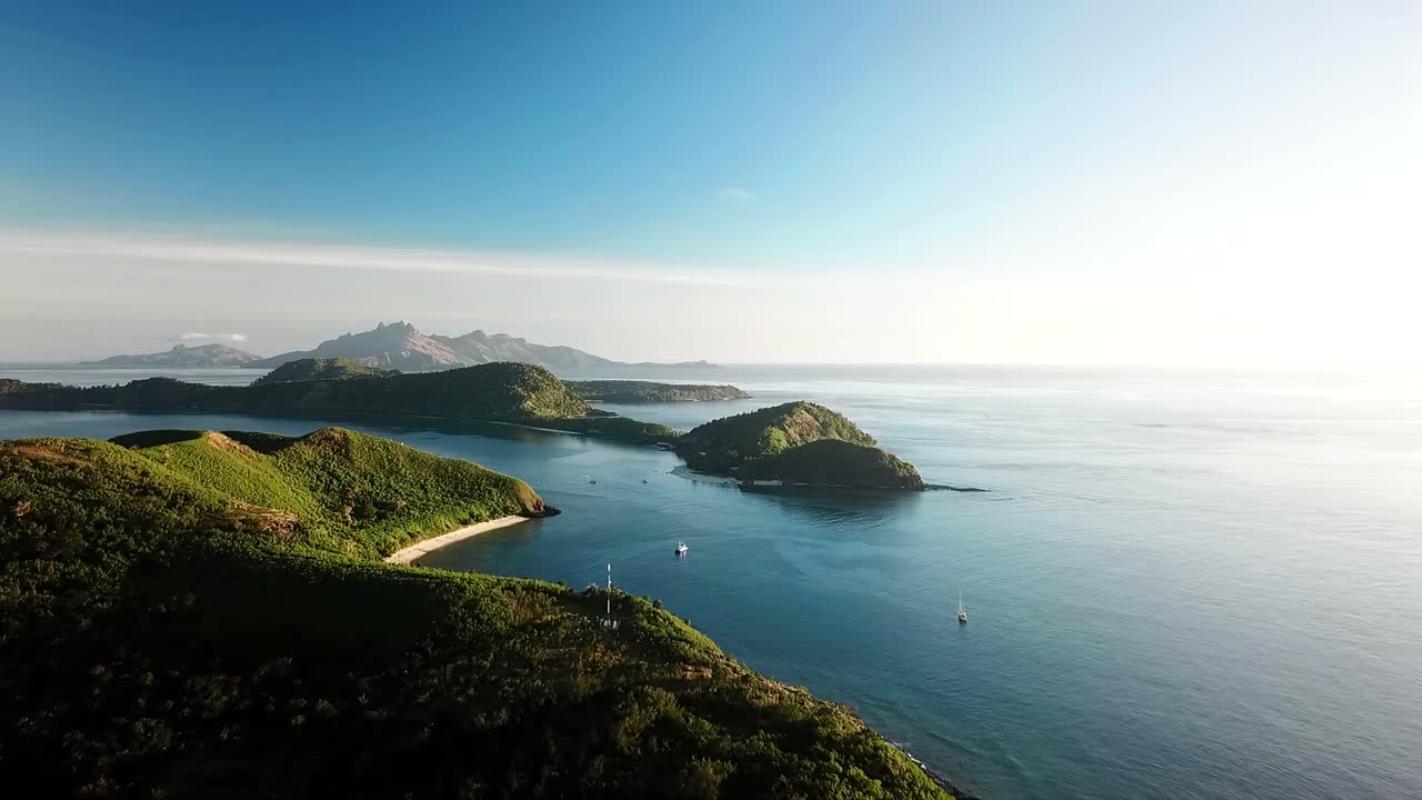 피지 - 만타레이 섬 드론 비행