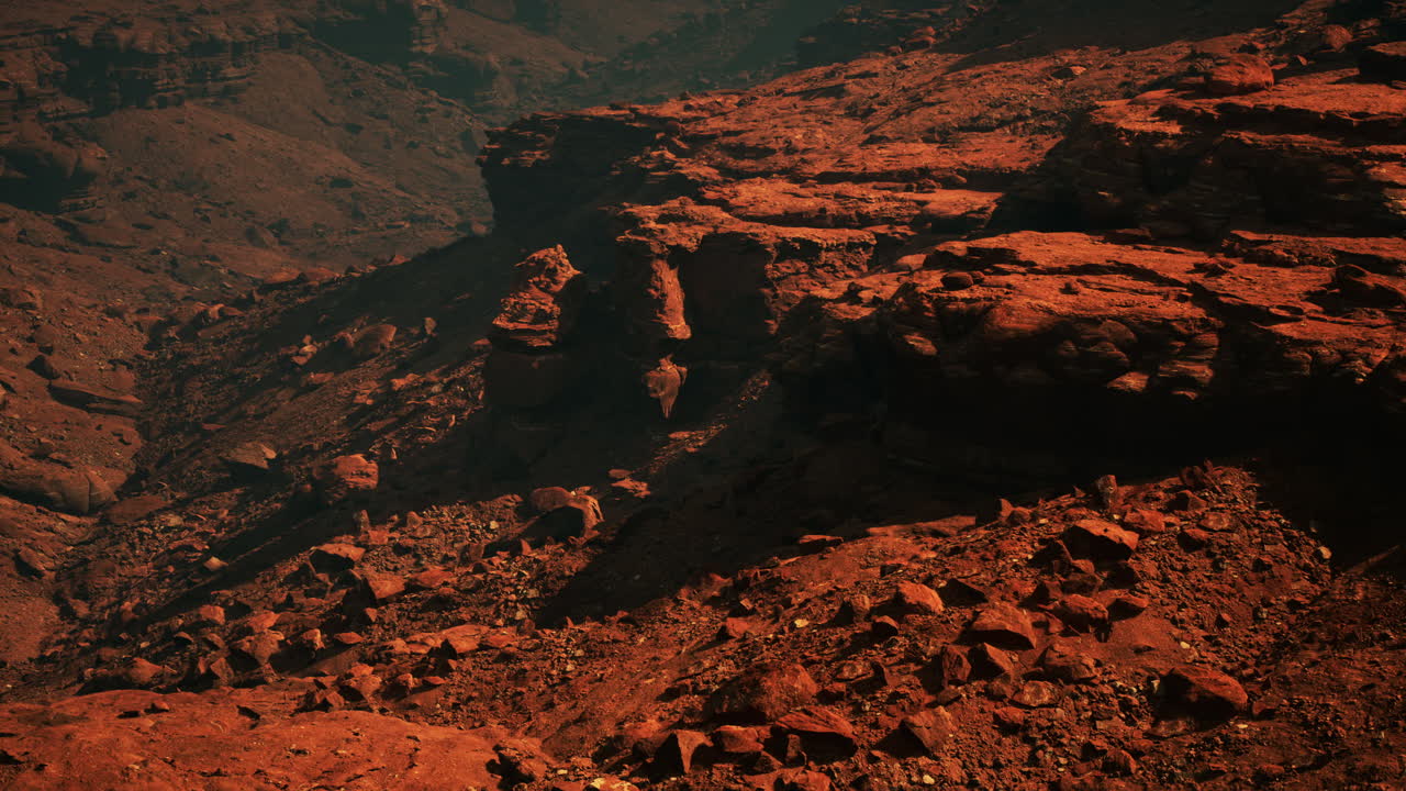 The breathtaking elegance of crimson canyons and majestic mountains