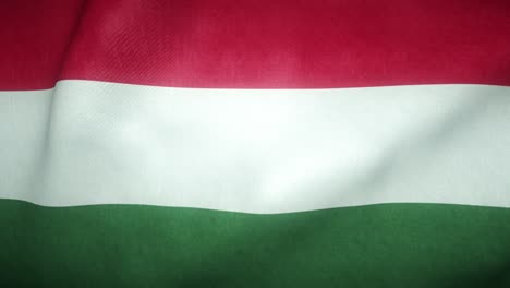 flag of hungary waving in the wind