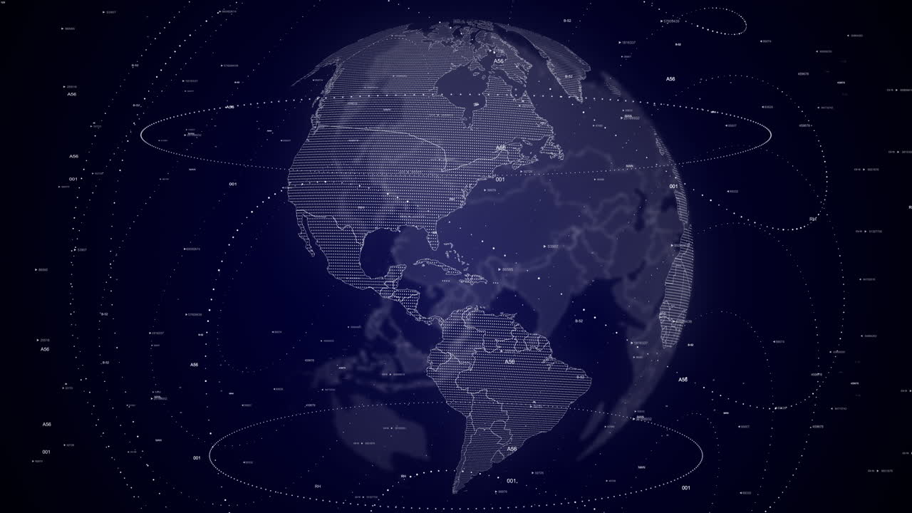 globo digital girando, haciendo zoom en el país de las bahamas