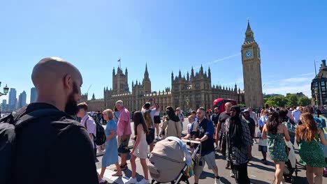 people walking near big ben in london