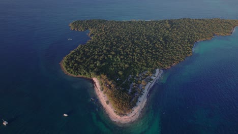 aerial view of mbudya island at sunset in dar es salaam, tanzania