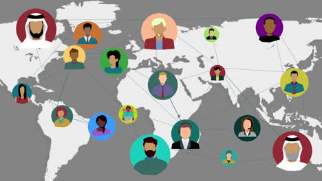 global network of people