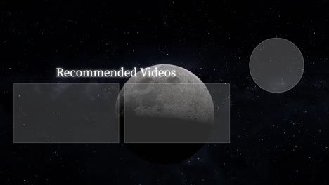 moon space end card ending screen motion graphics