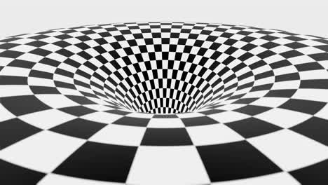 animación de fondo de túnel de rayas negras y blancas animación 3d