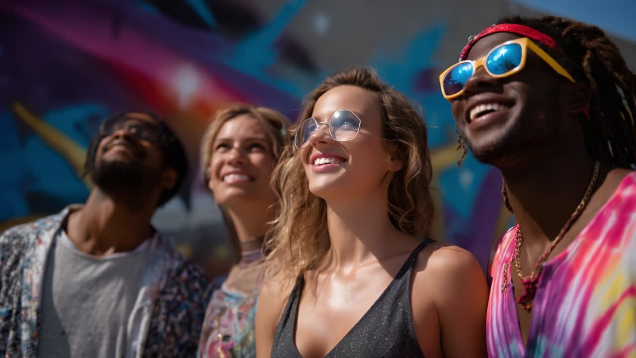 grupo de amigos disfrutando de un día de verano