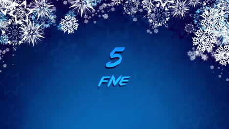 año nuevo count doen golder snow flex blue chrismas