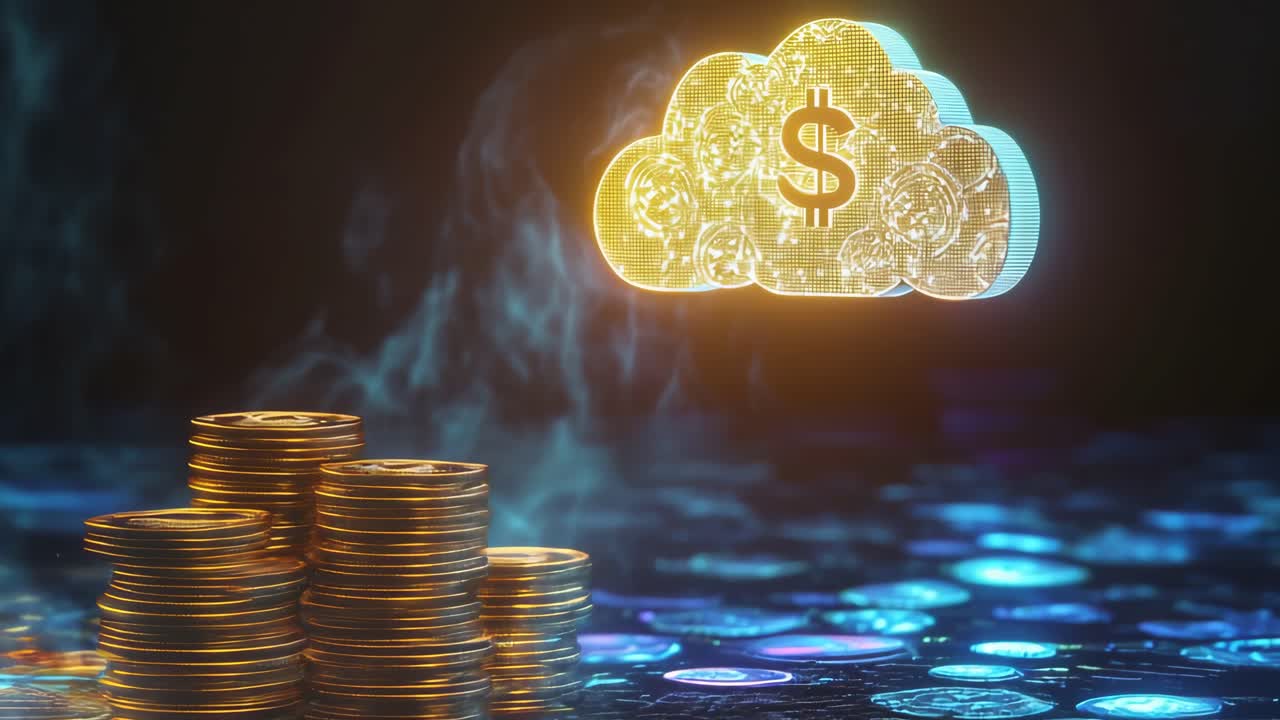 Cloud Computing and Finance Concept