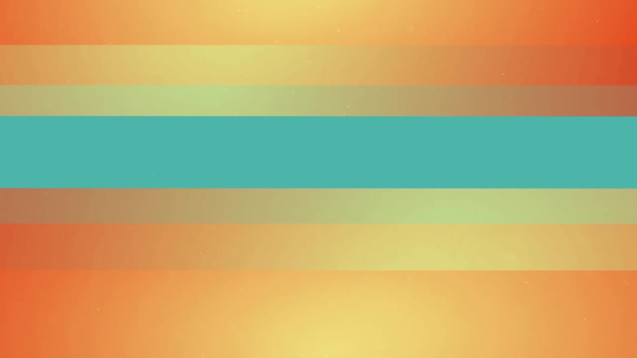 animación digital de líneas de diferentes tonos de naranja que se mueven contra un fondo verde