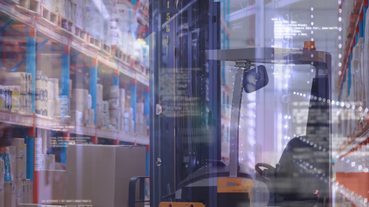 창고에서 데이터 처리의 애니메이션