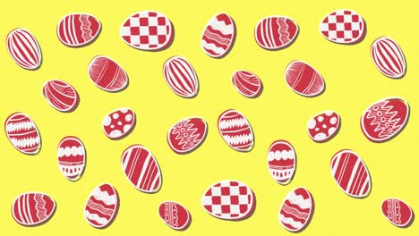 cute easter egg pattern animation 4k