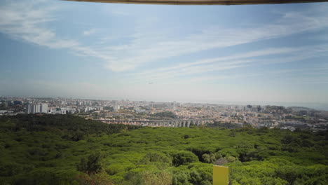 vista de lisboa desde el panorámico de monsanto