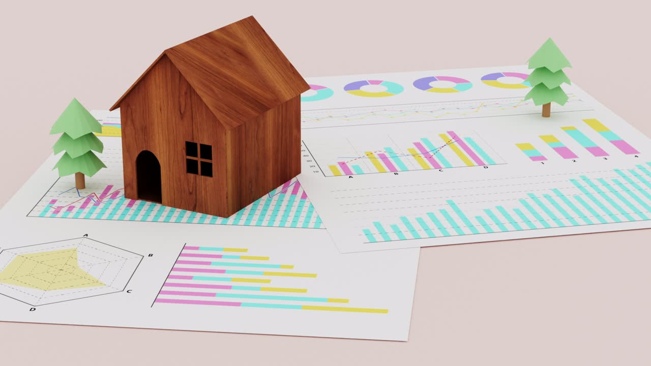 집 및 그래프의 애니메이션, 부동산 이미지