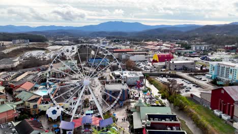 high slow aerial push in pigeon forge tennessee