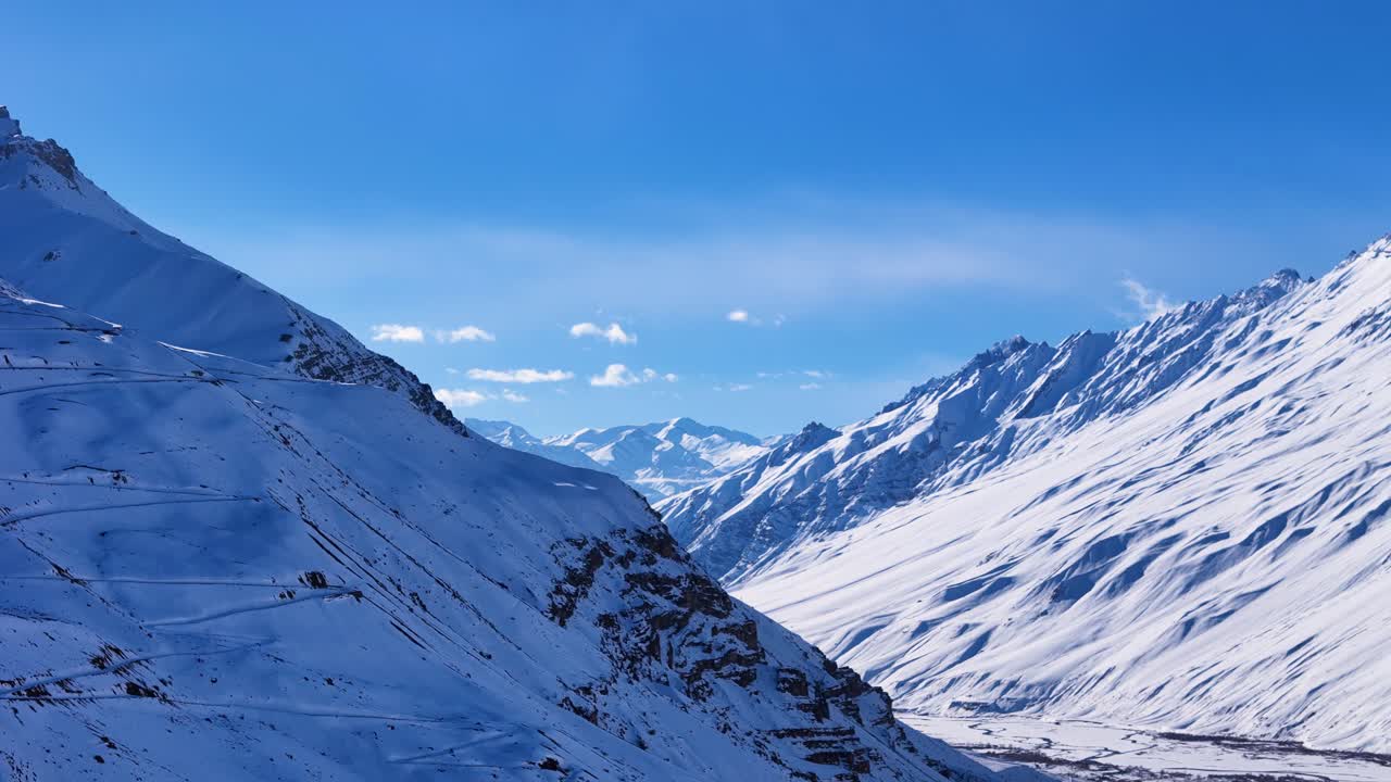 Snow-Covered Himalayan Valley