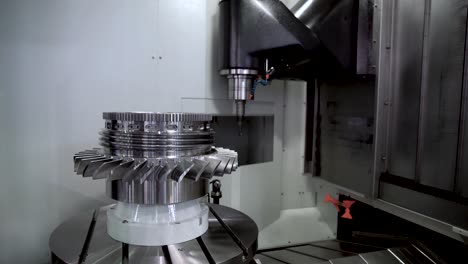 máquina de fresado cnc para el trabajo de metales.