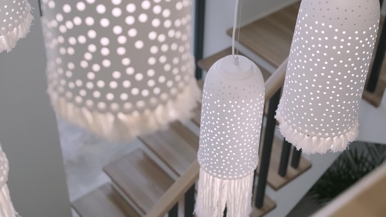 세라 조명 - 7 천장 색조 - 매달린 조명 - 천장 조명 - 현대 들리어