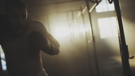 boxing training session