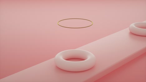 animación de bucle infinito de esfera líquida en 3d