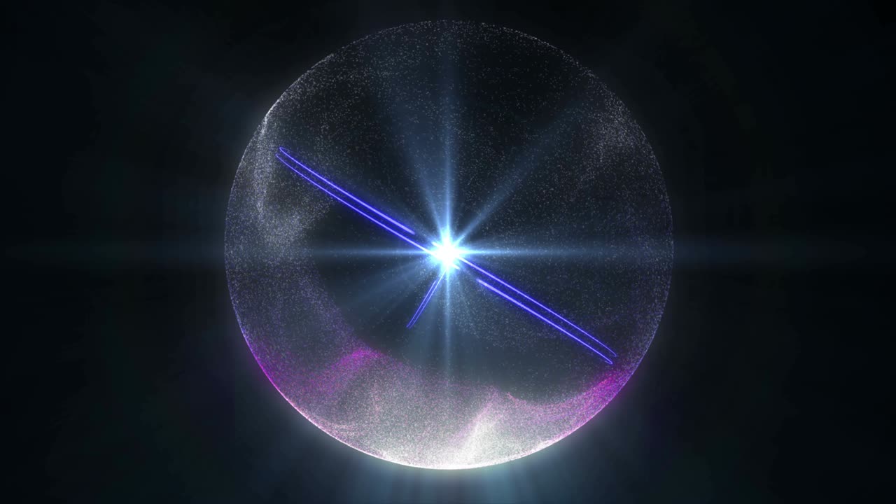 행성 에너지 입자 폭발 4k