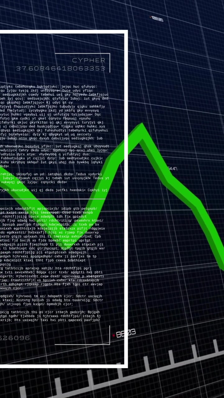 Animation of financial data processing over grid