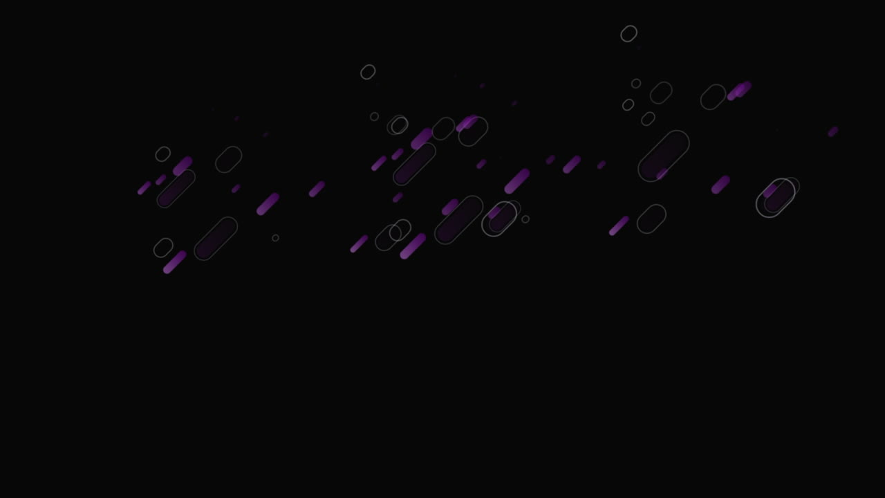 검은색 배경에 보라색 선의 애니메이션