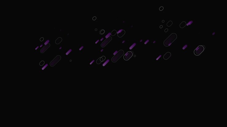 Animazione di linee viola su sfondo nero