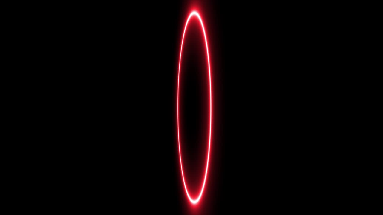 빨간 반지 빛나는 전기 애니메이션 모션 그래픽