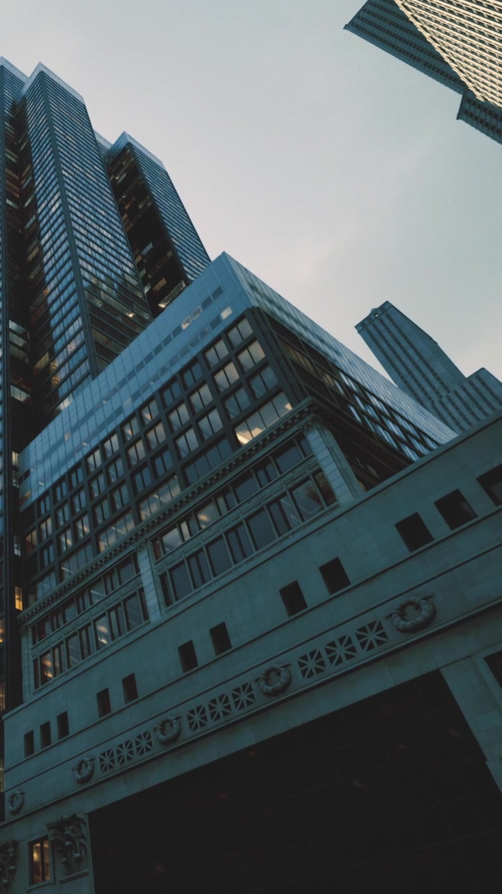 Esplorando la giungla urbana di edifici imponenti nel cuore della città.